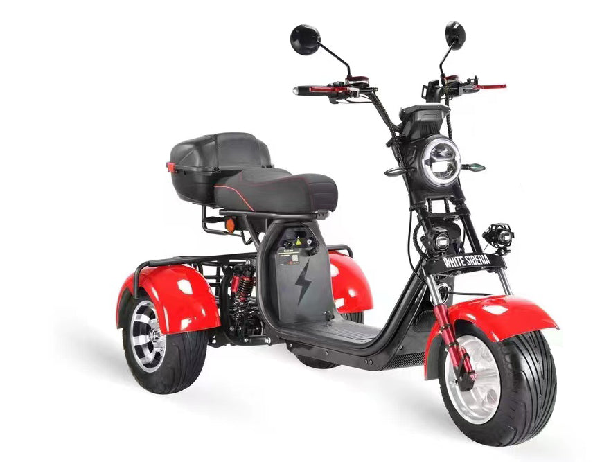 T7.1 T7.2 2000W Electric Mobility Golf Scooter E-Trike by SoverSky 25 MPH / 70 Mile Range - eBoarders