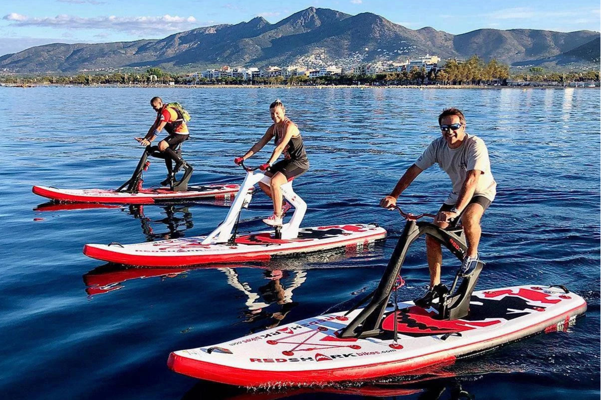 Red Shark USA 'Enjoy' Inflatable Water Bike Paddle Board - eBoarders